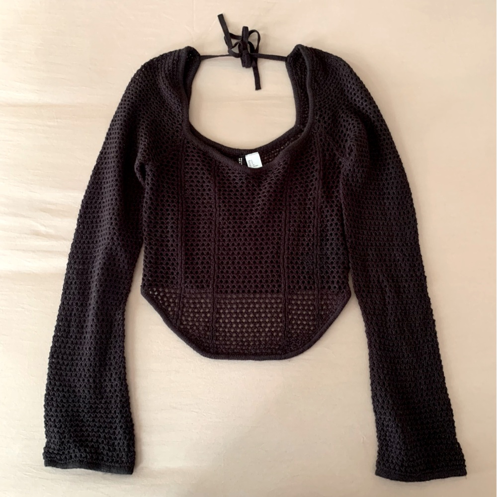 H&M Black Long Sleeve knit top